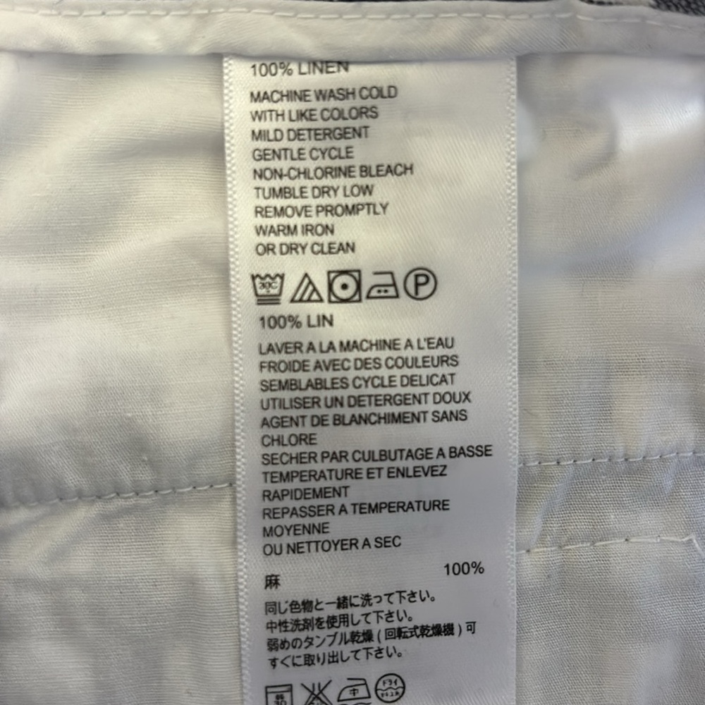 Tommy Bahama 100% linen black-and-white shorts, perfect condition size 6 😍 - Picture 3 of 5